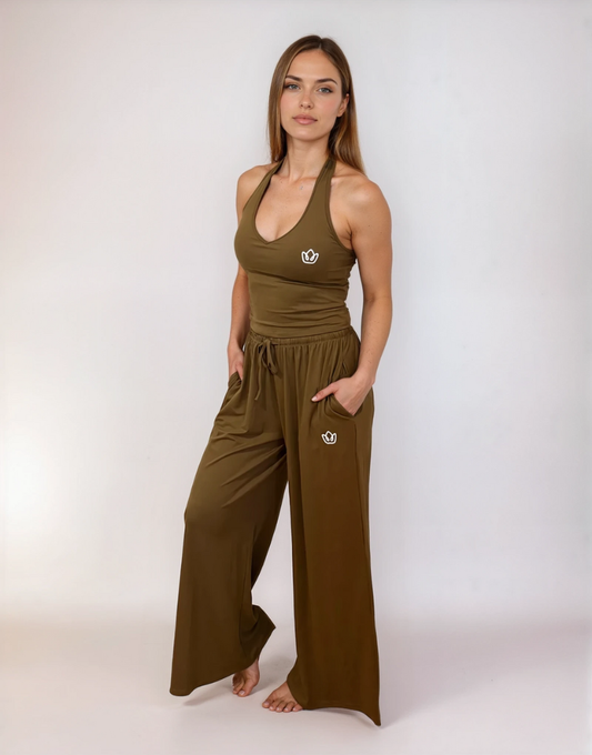 CARAMEL – Pantalon de yoga & méditation fluide