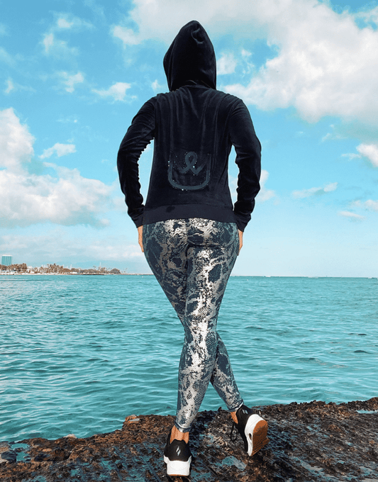 COBRA QUEEN SILVER - Legging Gainant