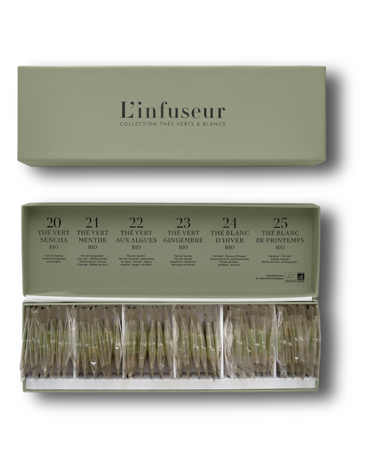 Coffret “Collection de Thés” – 36 Sachets Bio | 6 Mélanges d’Exception