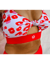 tenue liliwarrior red kiss short cycliste gainant avec poches
