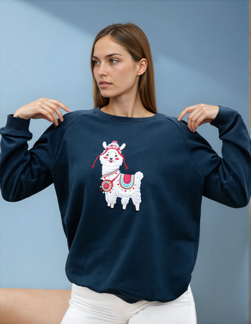 Alpaca - sweatshirt col rond coton bio