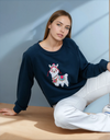 Alpaca - sweatshirt col rond coton bio