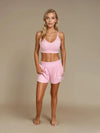 PETAL Rose - Tenue fitness short et brassière