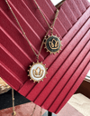 Resilience - collier d'intention avec pendentif plaqué or 18 carats avec chaîne