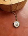 Resilience - collier d'intention avec pendentif plaqué or 18 carats avec chaîne